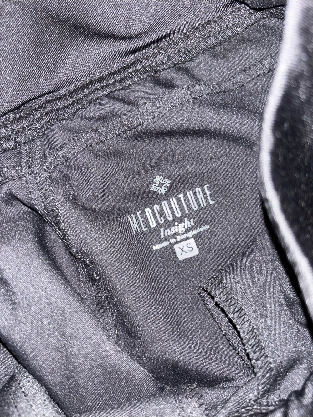 Like New! Med Couture Insight Black Scrub Set - Picture 3 of 3